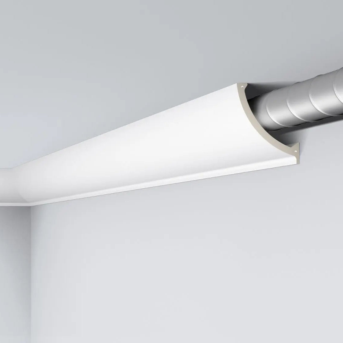 L3 ARSTYL 2M Functional NMC Ceiling Coving designed to conceal pipes and ducts | DecorMania UK